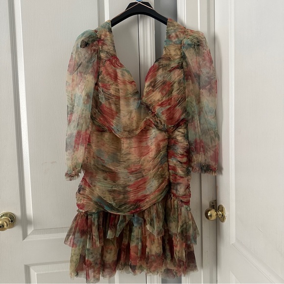 EMMALYN - 3X RUFFLE MINI DRESS - Picture 1 of 5